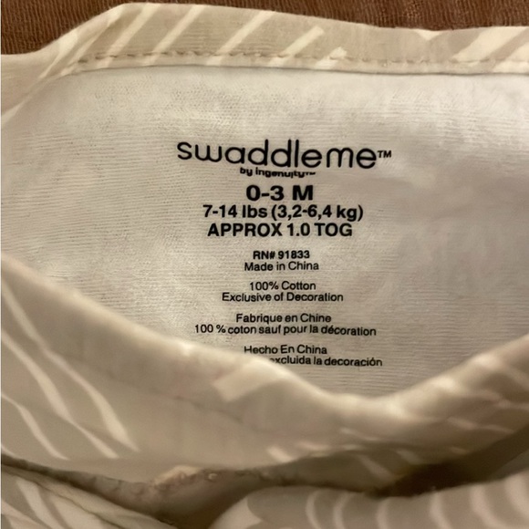 SwaddleMe swaddle Set - Rust, Cream, and Gray (3) - Picture 2 of 6